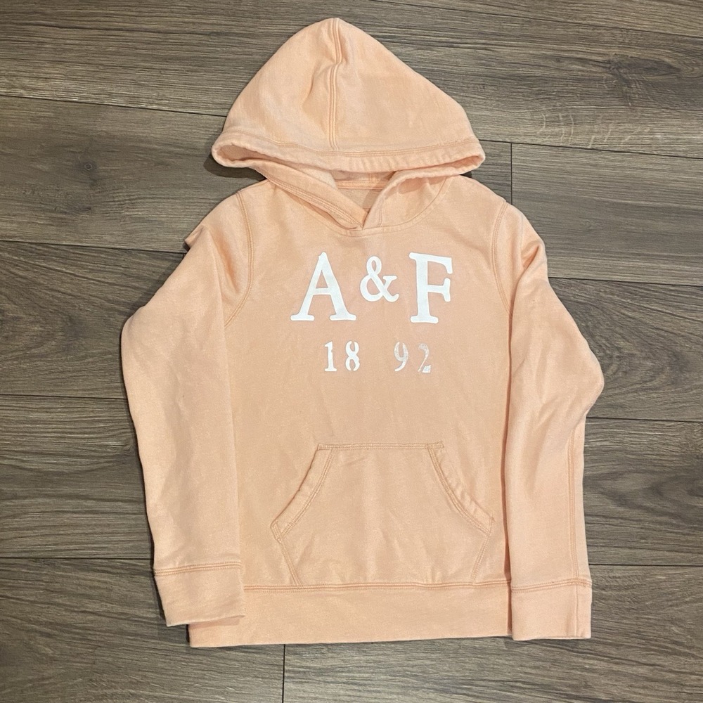 Abercrombie Kids girls 14/16 hoodie peach Pocket Y2K Street wear‎ VSCO
